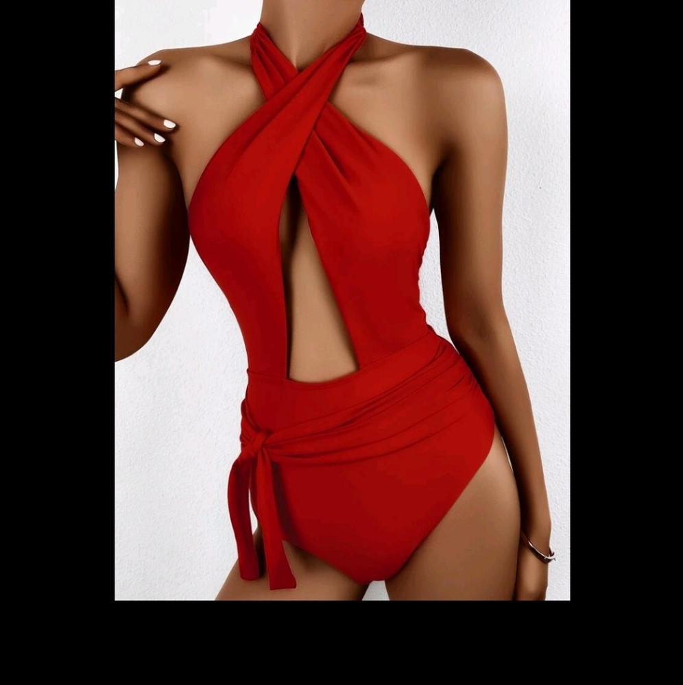 New cross halter monokini